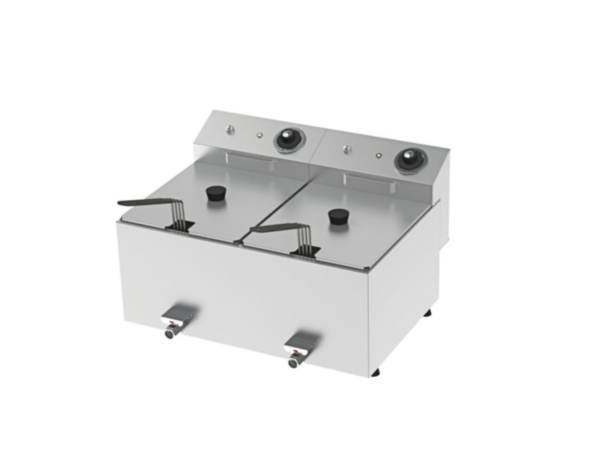 Freidora electrica industrial 10 +10 litros