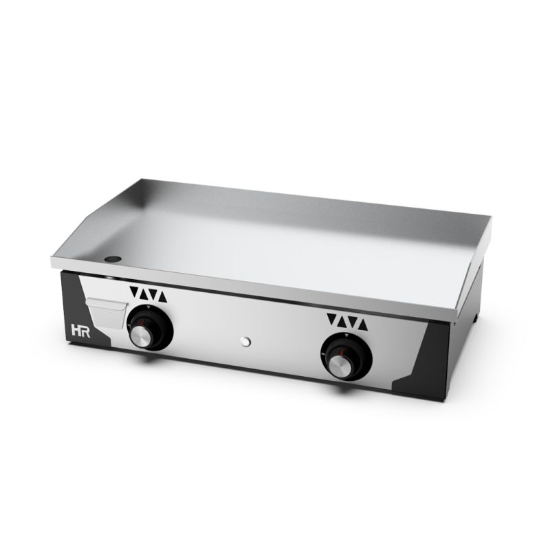 plancha gas cromo duro para bar y cafeterias